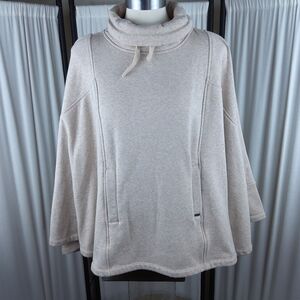UGG Austrailia Beige Fleece Lined Cape, 92%Cotton/8%Spandex, Women's Size XS/S‎